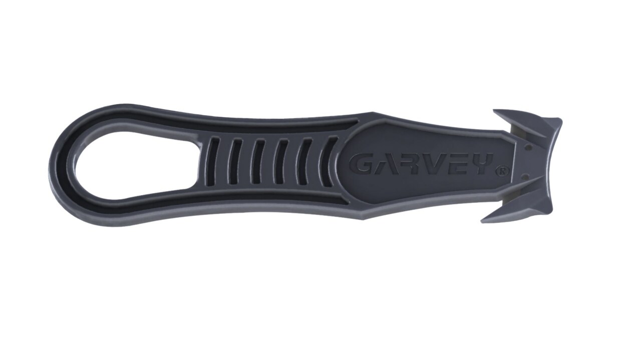 Garvey Safety Cutter with Shielded Blades, Box Cutter, 4" length x 1.25" width, Black, 5 count
